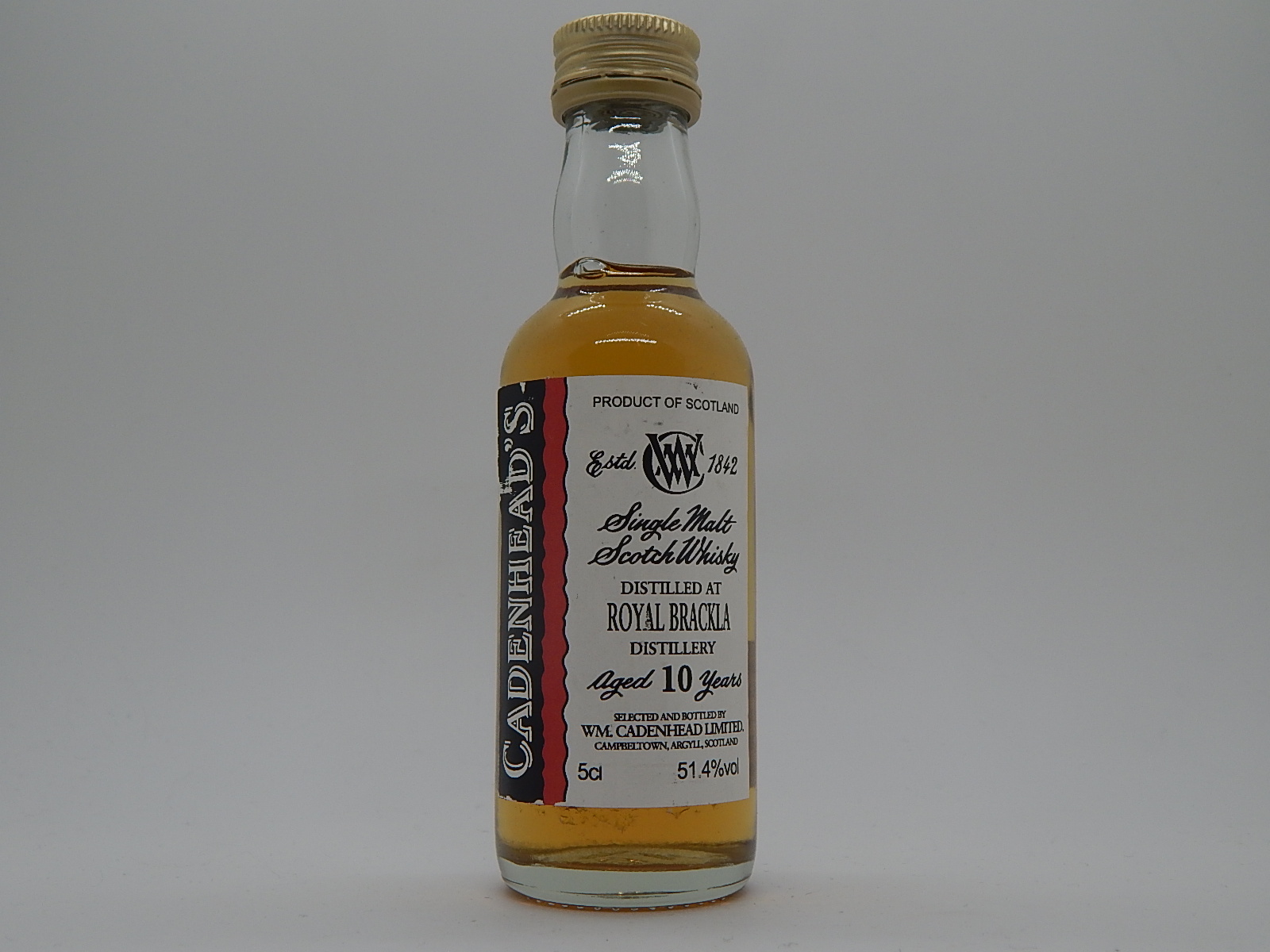 SMSW 10yo "Cadenhead´s" 5cl 51,4%vol